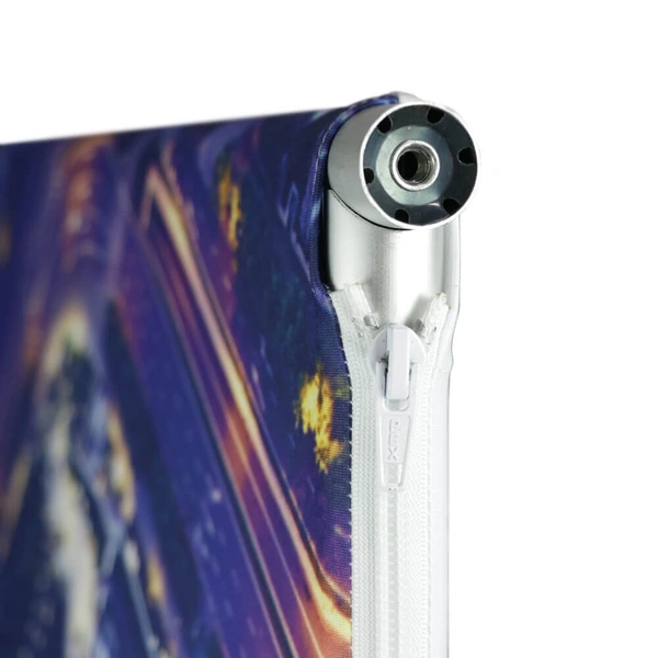 Stretch Fabric Premium Stand Detail Zip Below