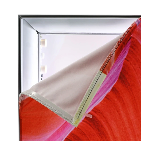 Premium SEG Free Standing Lightbox - Corner Peeled