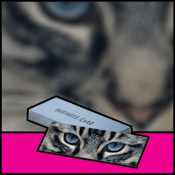 Slim Min square  Business Cards
